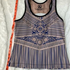 Inknburn Boho tank  macrame look hemmed to race length see pics CS